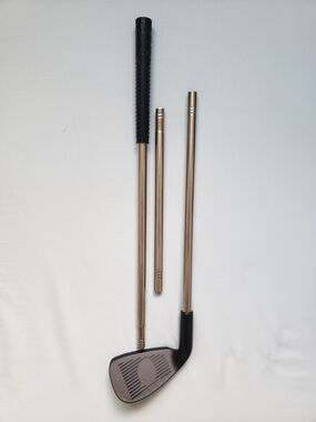3pc Silver & Black Golf Stick